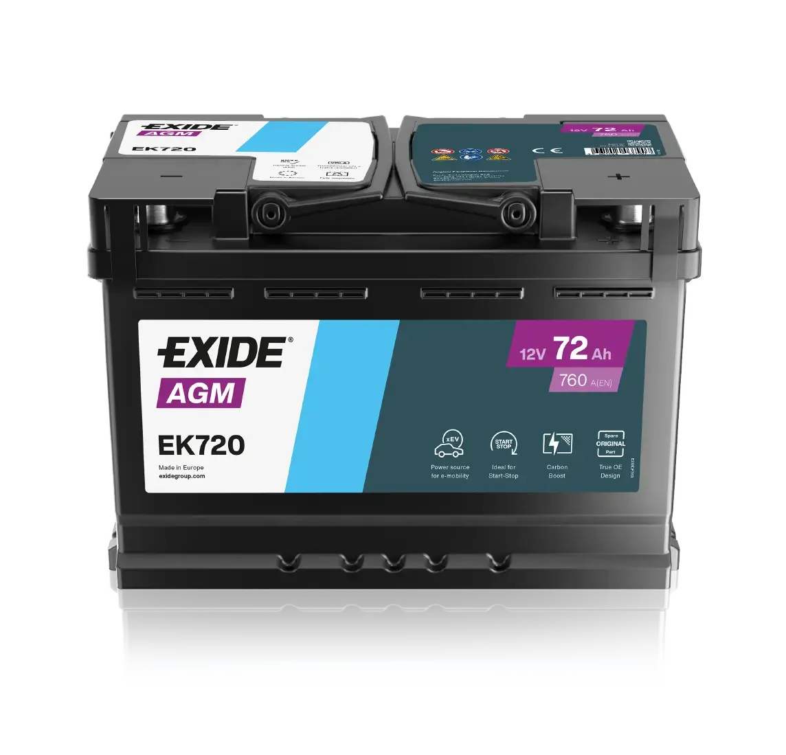 Аккумулятор EXIDE AGM EK720