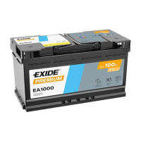 100Ah R+ Exide Premium 12V 900 А, корпус: L5, крепление: B13, клеммы: конуc