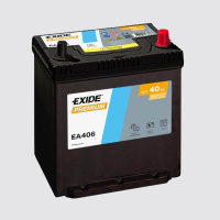 40Ah R+ Exide Premium 12V 350 А, корпус: B19, крепление: B01, клеммы: конуc