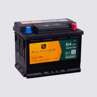 64Ah R+ Runner 12V 640 А, корпус: L2, крепление: B13, клеммы: конуc