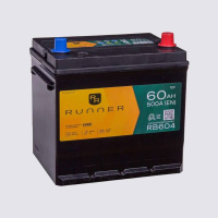 60Ah R+ Runner 12V 500 А, корпус: D23, крепление: B01, клеммы: конуc