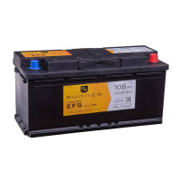 105Ah R+ Runner EFB 12V 950 А, корпус: L6, крепление: B13, клеммы: конуc