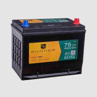 75Ah R+ Runner 12V 680 А, корпус: D26, крепление: B15, клеммы: конуc