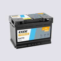 77Ah R+ Exide Premium 12V 760 А, корпус: L3, крепление: B13, клеммы: конуc