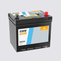 60Ah R+ Exide Excell 12V 480 А, корпус: D23, крепление: Korean B1, клеммы: конуc