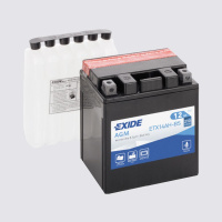 12Ah L+ Exide Motorbike&Sport AGM 12V 210 А (ДШВ: 134*87*166мм), корпус: Euro, клеммы: под болт