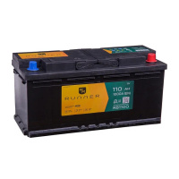 110Ah R+ Runner 12V 1 000 А, корпус: L6, крепление: B09, клеммы: конуc