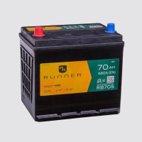 70Ah L+ Runner 12V 680 А, корпус: D23, крепление: B01, клеммы: конуc