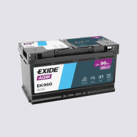 96Ah R+ Exide AGM 12V 850 А, корпус: L5, крепление: B13, клеммы: конуc
