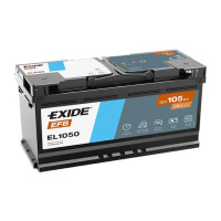 105Ah R+ Exide EFB 12V 950 А, корпус: L6, крепление: B13, клеммы: конуc