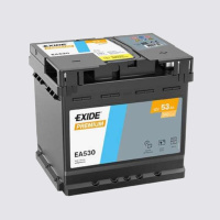 53Ah R+ Exide Premium 12V 540 А, корпус: L1, крепление: B13, клеммы: конуc