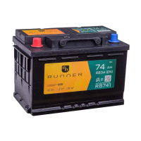 74Ah L+ Runner 12V 680 А, корпус: L3, крепление: B13, клеммы: конуc