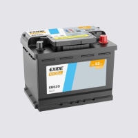 62Ah R+ Exide Excell 12V 540 А, корпус: L2, крепление: B13, клеммы: конуc