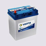 40Ah L+ Varta Blue Dynamic 12V 330 А, корпус: Asia(б/б), крепление: , клеммы: тонкий конус