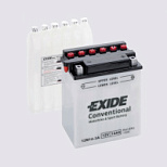 14Ah R+ Exide Motorbike&Sport Conventional 12V 130 А (ДШВ: 134*89*166мм), корпус: Euro, клеммы: под 