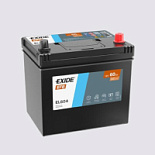 60Ah R+ Exide EFB 12V 520 А, корпус: D23, крепление: B00, клеммы: конуc