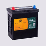 44Ah L+ Runner 12V 400 А, корпус: Asia(б/б), крепление: , клеммы: конуc