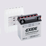 8Ah L+ Exide Motorbike&Sport Conventional 12V 85 А (ДШВ: 135*75*133мм), корпус: Euro, клеммы: под бо