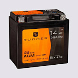 14Ah L+ Runner Bike 12V 265 А (ДШВ: 152*87*148мм), корпус: Euro, клеммы: под болт