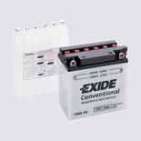 9Ah R+ Exide Motorbike&Sport Conventional 12V 85 А (ДШВ: 135*75*139мм), корпус: Euro, клеммы: под бо